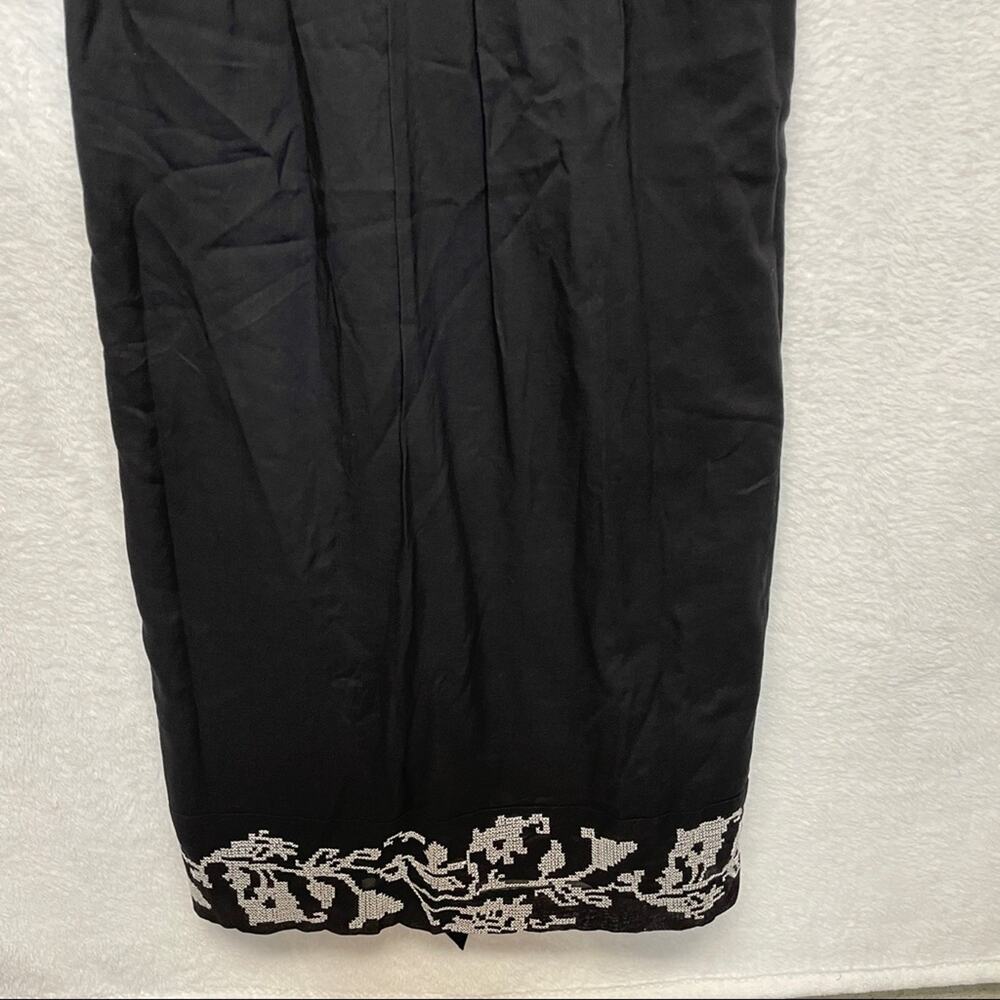 Gianni Bini Black & White‎ Embroidery Sleeveless Dress Size 6 - Picture 3 of 9